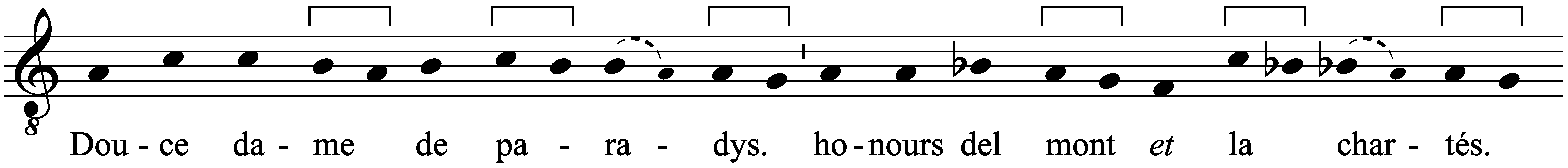 Work musical notation